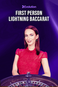 Ensimmäisen persoonan Lightning Baccarat